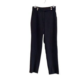H&M Sailor Trouser Dress Pants Slacks Excellent Condition Size 4 Black